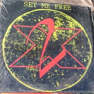 Set Me Free Vinyl Record with Red and Yellow Design